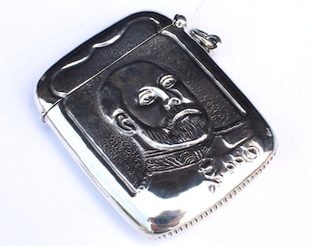 Sterling Silver King Edward VII Vesta Match Safe Container Box