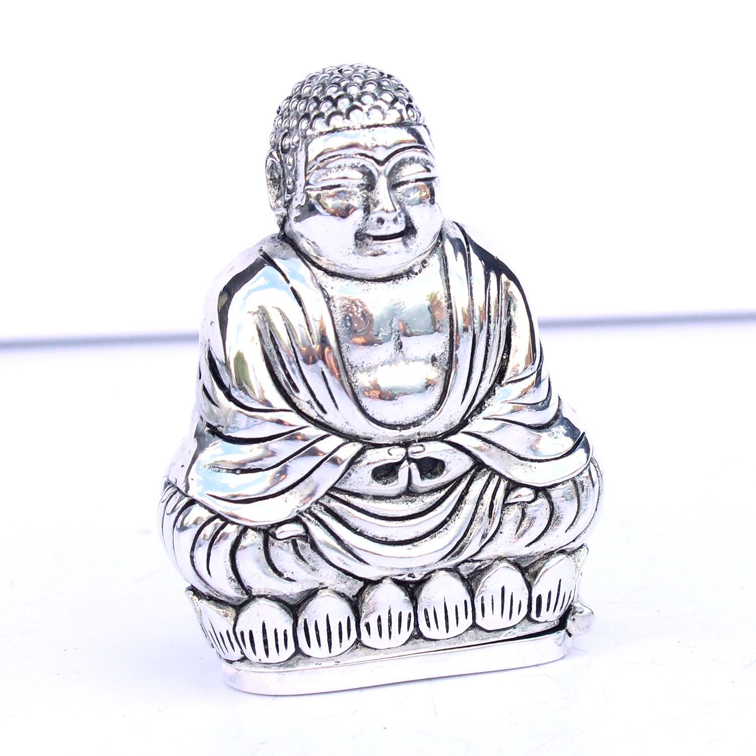 大型銀メッキ仏像嗅ぎタバコ入れ ベスタ マッチセーフ - Etsy 日本