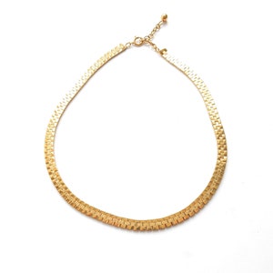 Vintage vergulde choker ketting 17&quot; (16,8 gram)