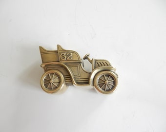 Brass Vintage Motor Car Vesta Match Safe Snuff Box Vintage Automobila Collectibles