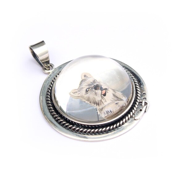 7K Charm ciondolo cane Corgi 3 in argento Sterling 925