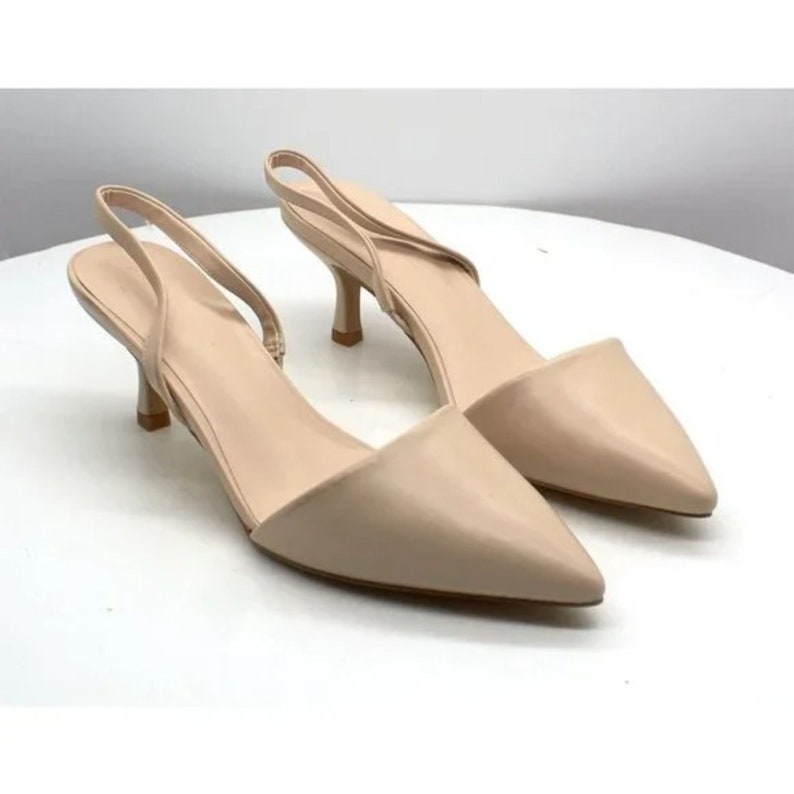 H Halston Women's Valencia Kitten Heel 