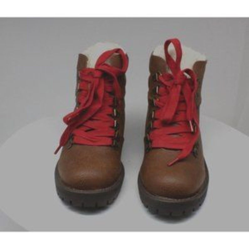 Marisol Fuzzy Lug Sole Hiker Boots 