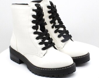 Marisol Fuzzy Lug Sole Hiker Boots 