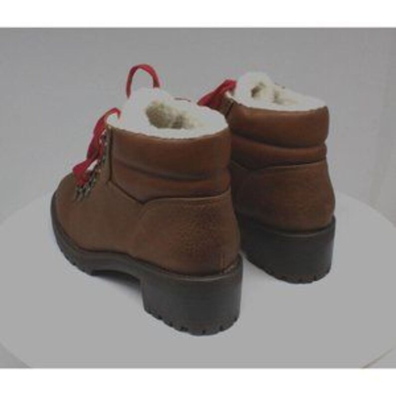 Marisol Fuzzy Lug Sole Hiker Boots 