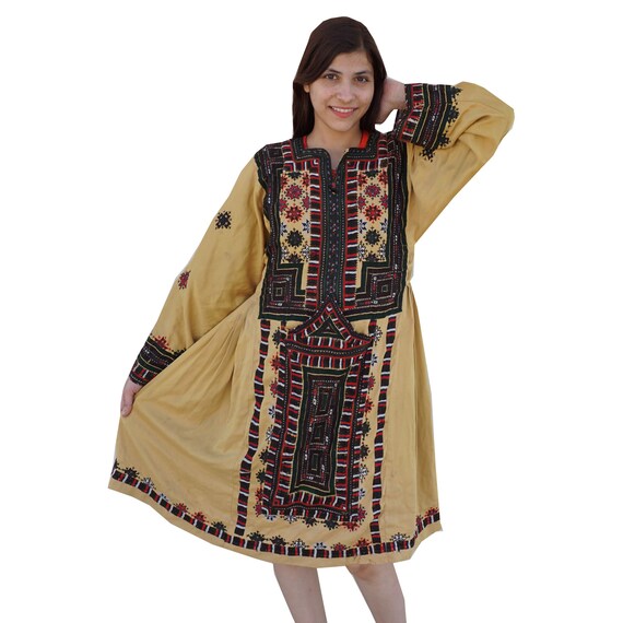 Hand Embroidered Dress Handmade Dress 