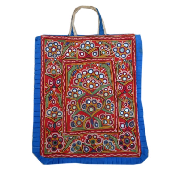 Hand Embroidered Kutchi Hand Bag Vintage Handmade
