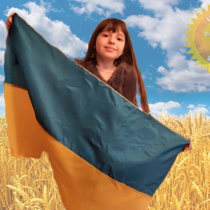 2.2x3.3 Ukraine Flag Ukrainian Plain House Banner Quality 100D New