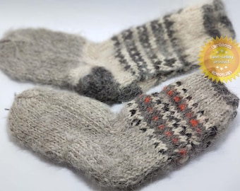 Rare sheeps Wool Socks 100% Natural Warm Handmade Casual All Sizes New. Sale