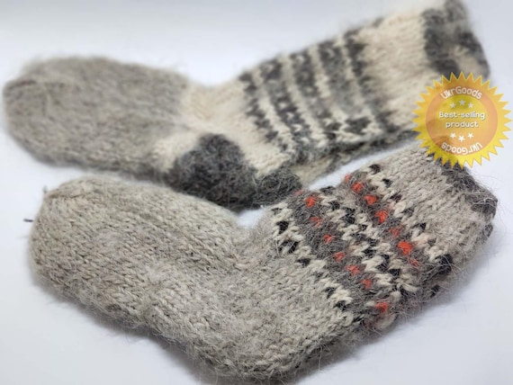 Rare sheeps Wool Socks 100% Natural Warm Handmade Casual All Sizes New. Sale