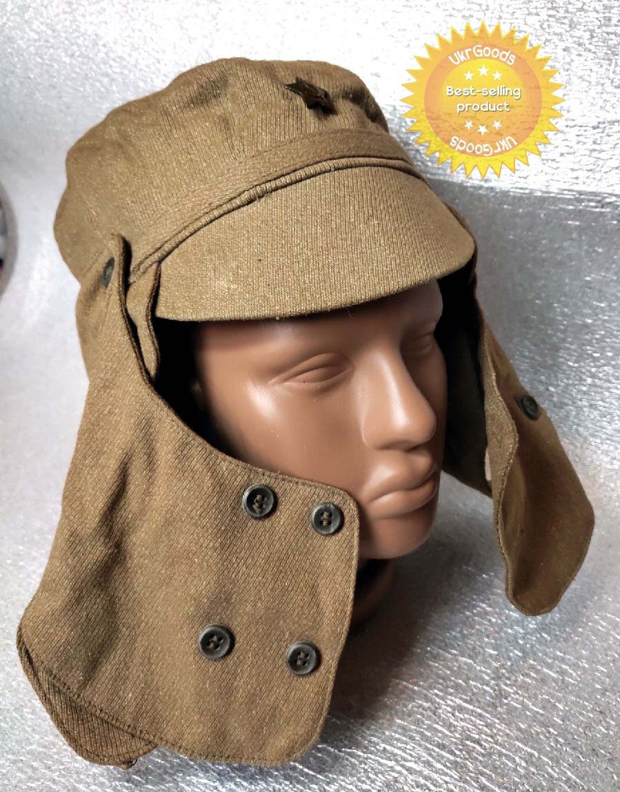 Cap Afganka Authentic Dated Soviet USSR Army Military Desert Hat