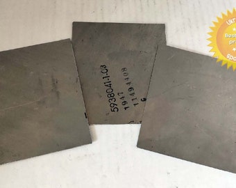 3 pcs Titanium bulletproof plates for body armor 105*120 mm thick 1.0 mm