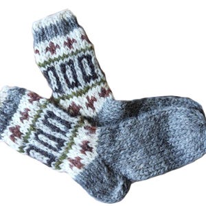 Unique Sheep's Wool Socks 100% Natural Warm Handmade Casual All Sizes New
