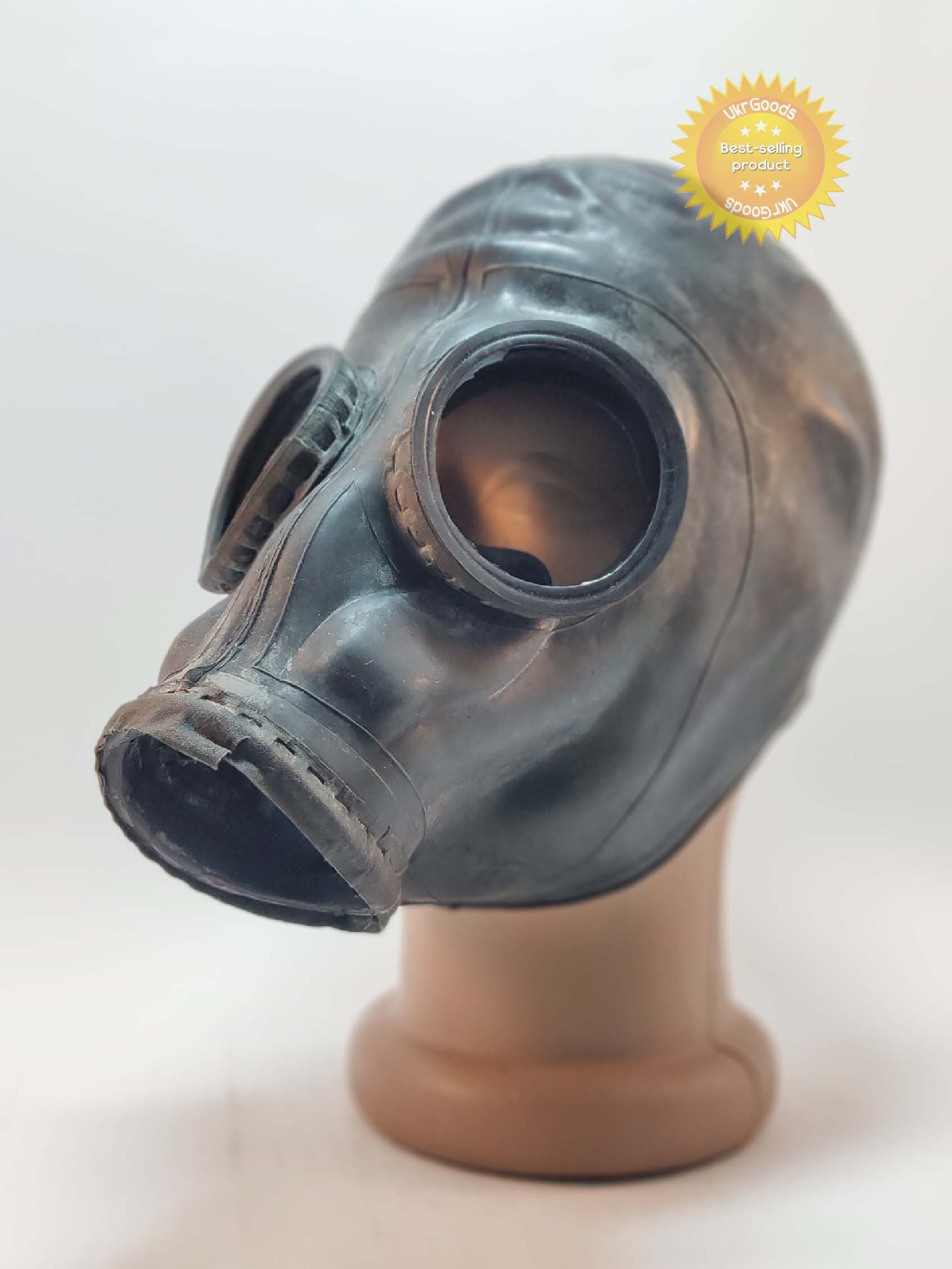 Vintage Black Gas mask GP-5M size 2 MEDIUM gas mask GP-5 black
