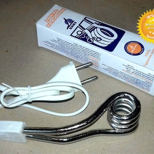Calentador de agua de 500W, elemento de inmersión de líquido eléctrico portátil, Caldera de viaje de 220V