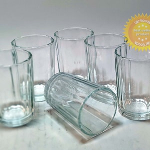 6 pcs Faceted 100 ml Stopka Stakan Glass Granenny Granchak Soviet USSR Vodka