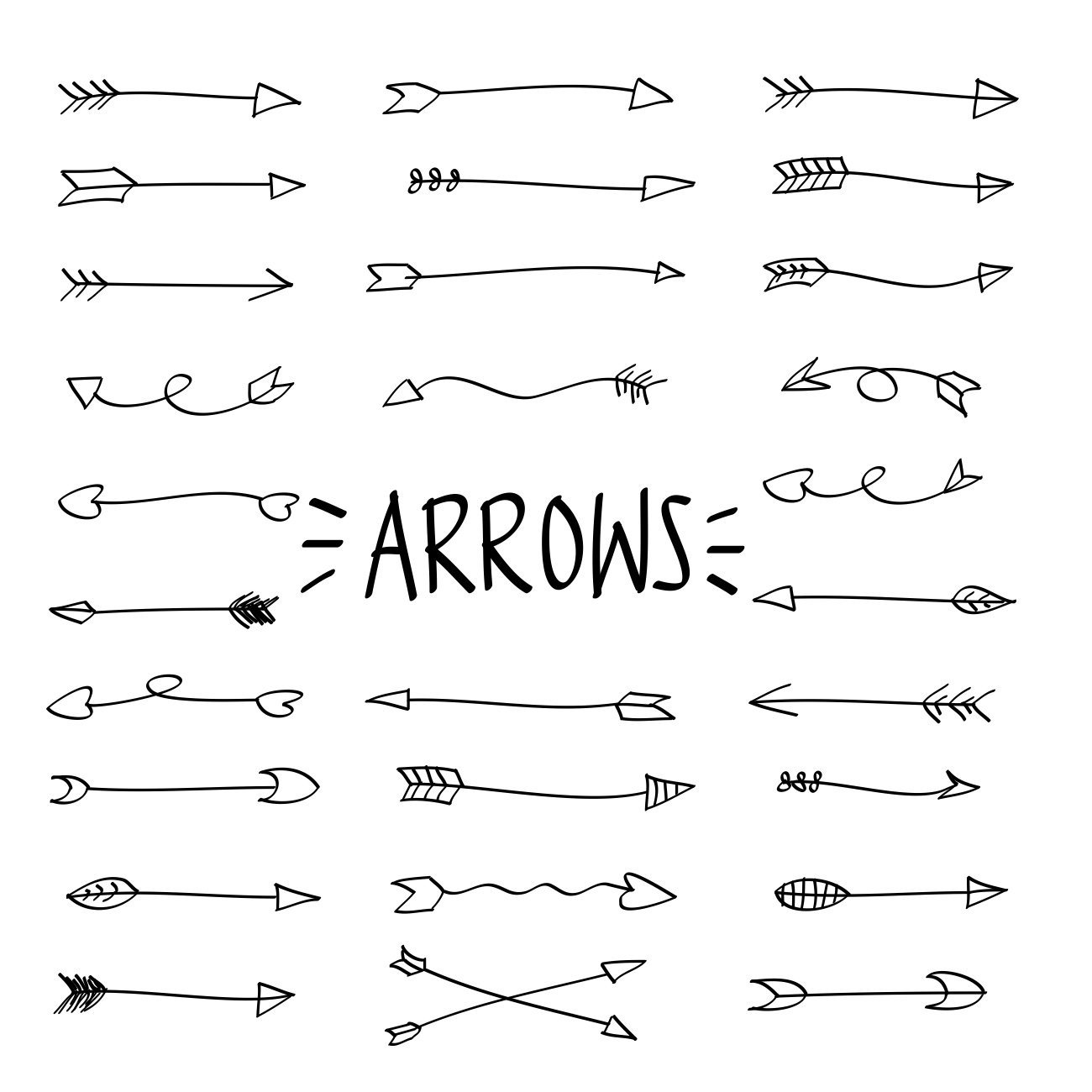 traditional arrow clipart