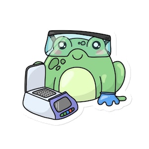 Lustiger Frosch-Magnet, Pathologie Geschenk, Graduierung Geschenk, niedliche grüne Frösche, Wissenschaft Magnet, Kühlschrankmagnet