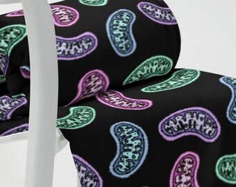 Colorful Mitochondria Throw Blanket, Biology Gifts, Science Teacher, Graduation Gift, Dorm Decor, Nerdy, Laboratory