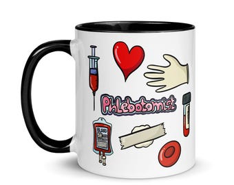 Phlebotomist Color Mug, Phlebotomy, Nurse Gifts