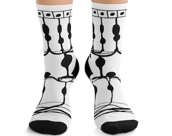 Calcetines con capas retinianas, regalo científico para oftalmología y optometría