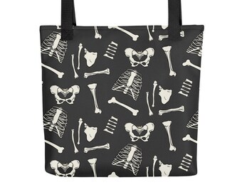 Bones Tote Bag, Osteología, Profesor De Ciencias, Regalo De Graduación, Esqueleto Humano, Hueso, STEM, Estudiante de Biología