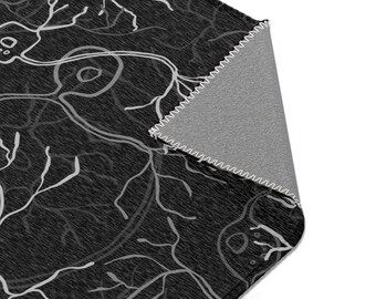 Gray Matter Area Rug, Neuroscience Gift, Graduation Gifts, Psychology Rugs, Neuron Carpet, Back To College, Unique Rug, Science Teacher
