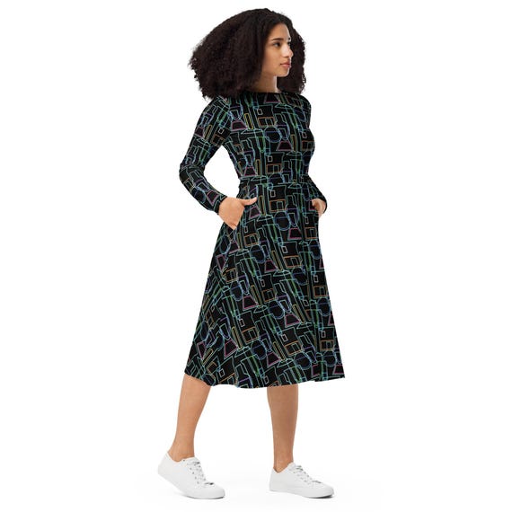 graduation teacher dress White Tiered Eyelet Midi Graduation Dress with Buttons White / XSmall