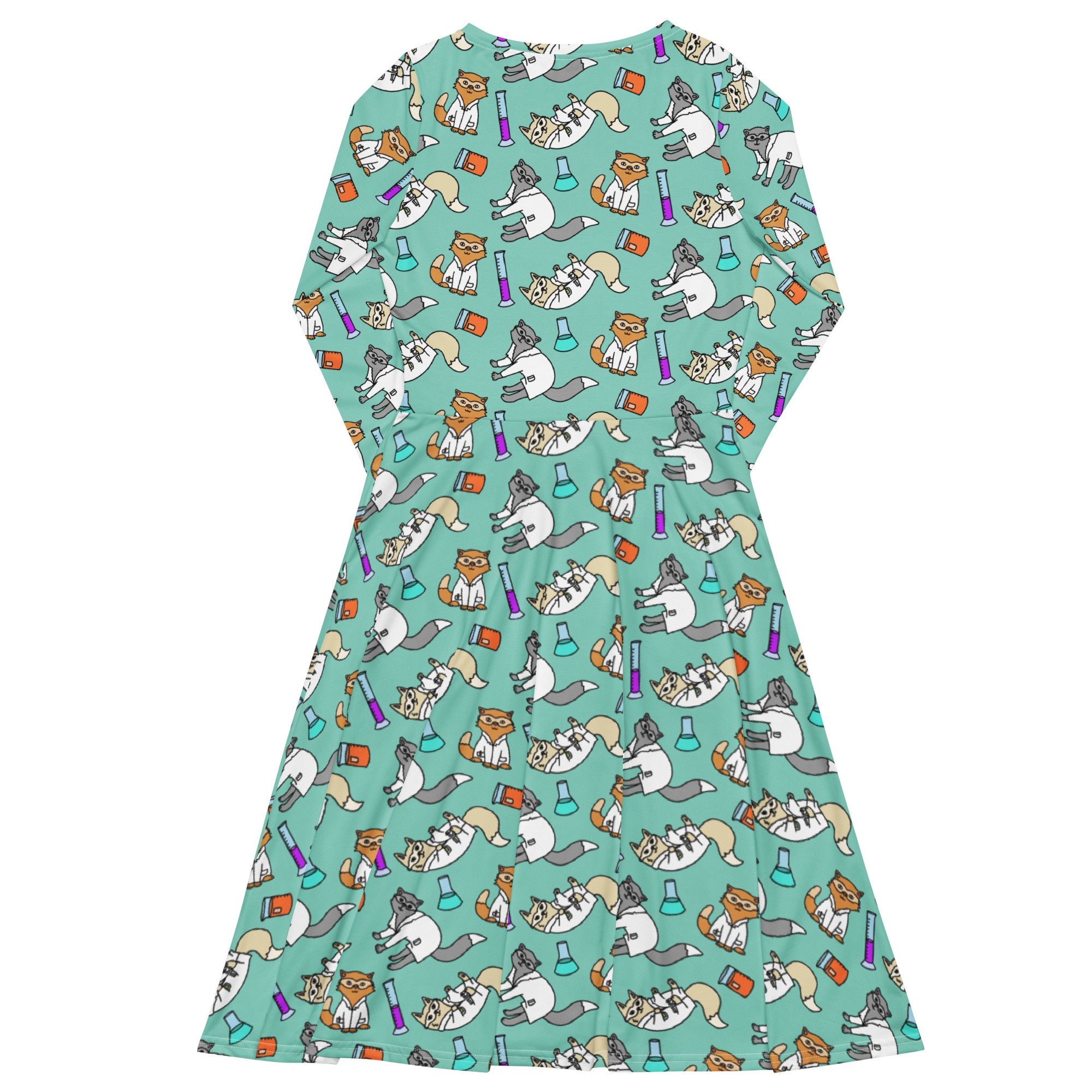 Lab Cats Midi Dress, Science Teacher, Kittens, Chemistry, Laboratory ...