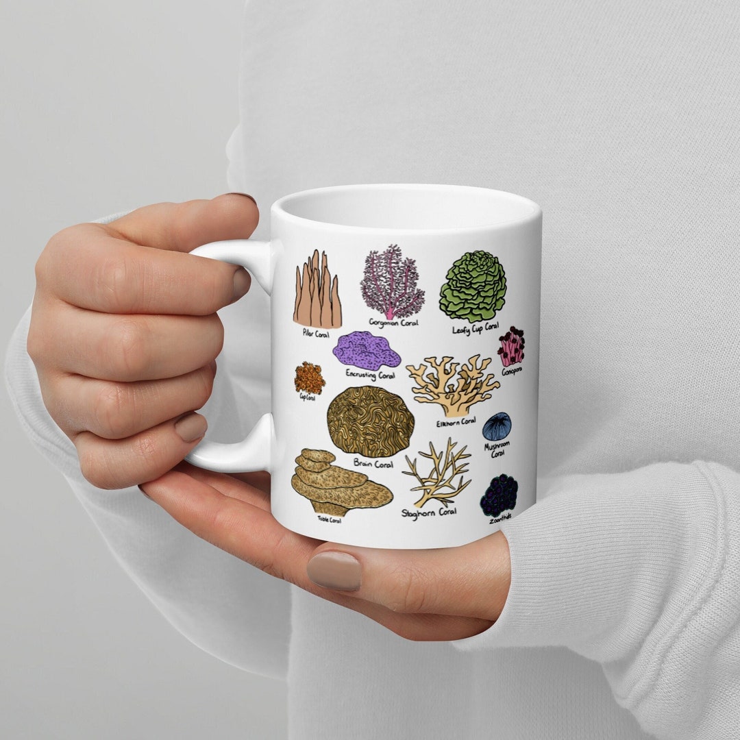 Types of Coral Mug Marine Biology Graduation Gifts Science Etsy