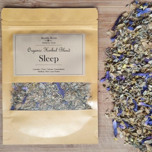 SLEEP - Herbal Blend - Deep Sleep - Insomnia - Blue Lotus Flower - Organic Premium Herbal Tea