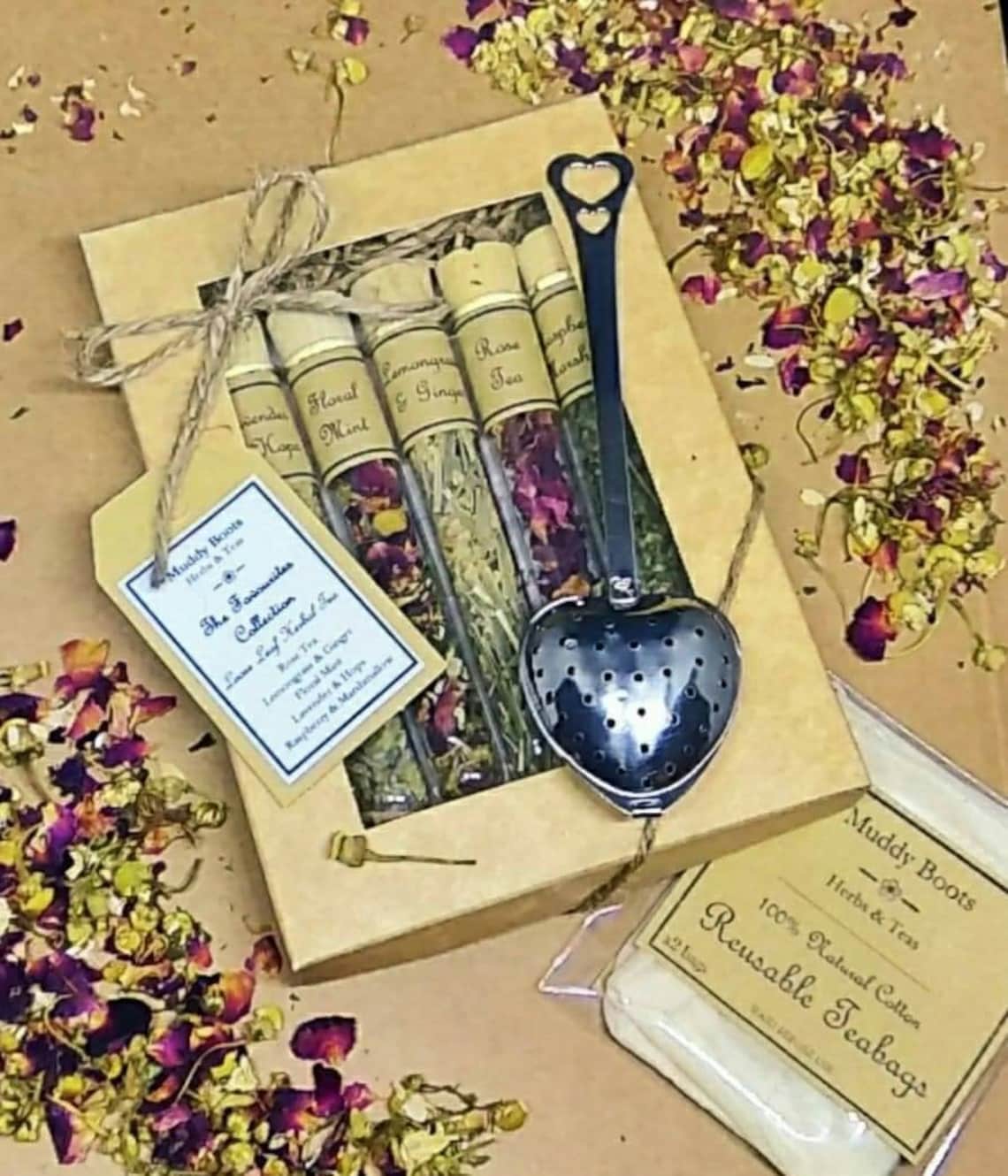 Herbal Tea Gift Set. the Perfect Gift for Tea Lovers. Herbal Etsy