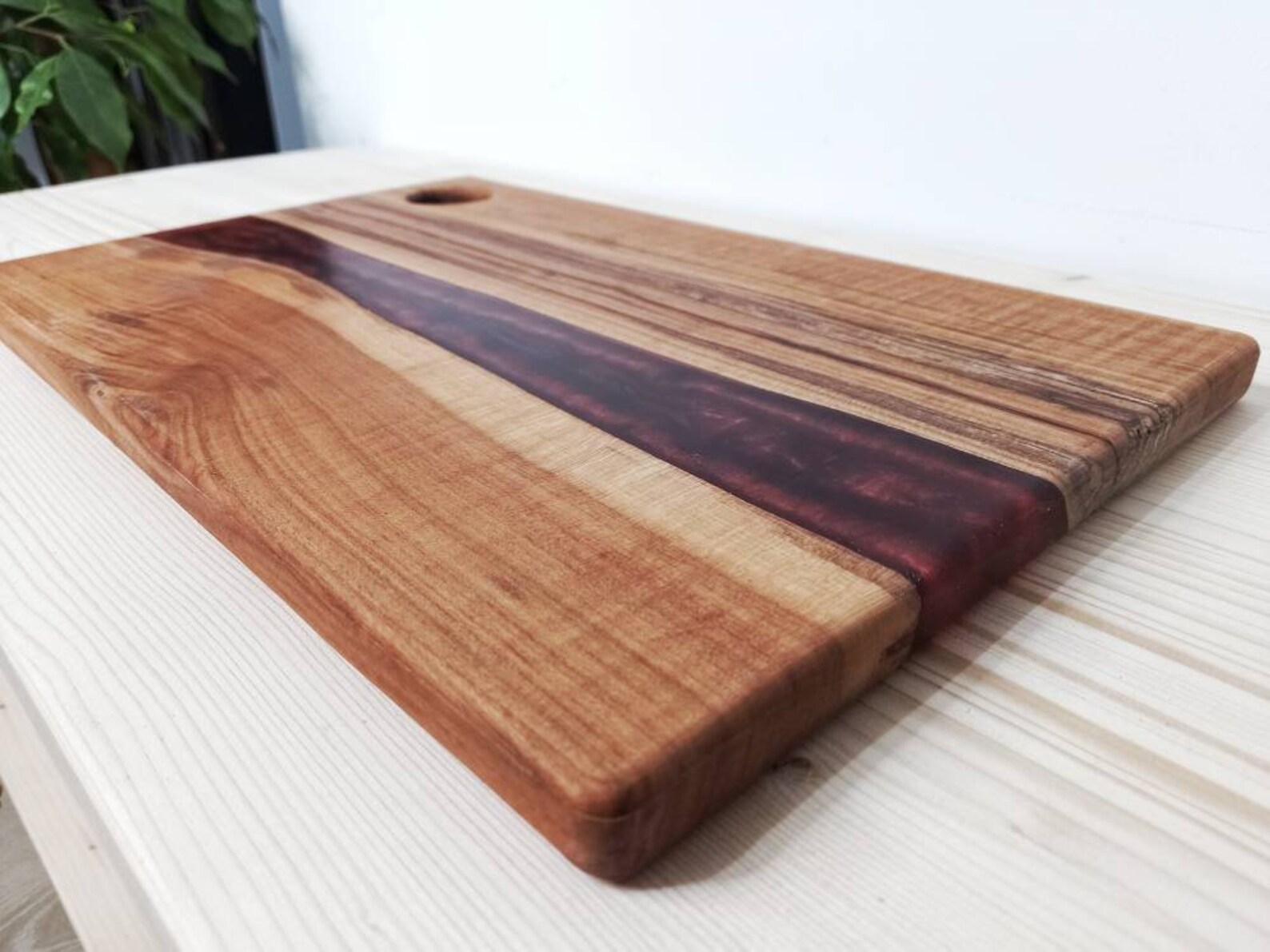 Tabla de servir de madera y epoxi tabla de charcutería tabla Etsy