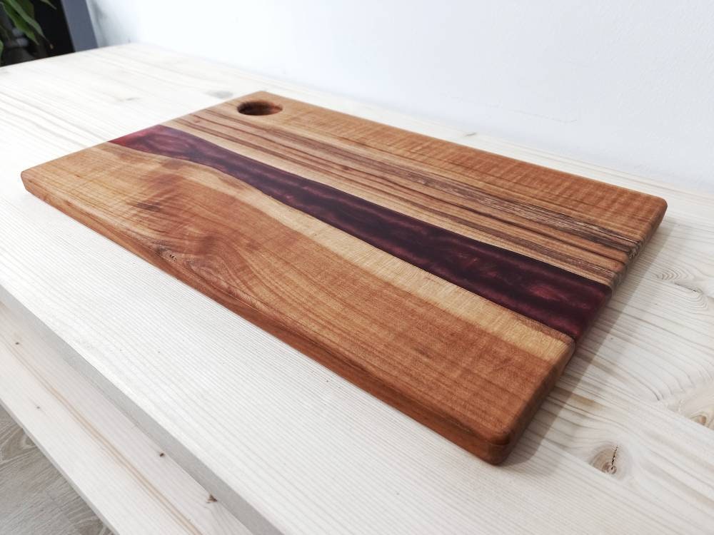 Tabla de servir de madera y epoxi tabla de charcutería tabla Etsy