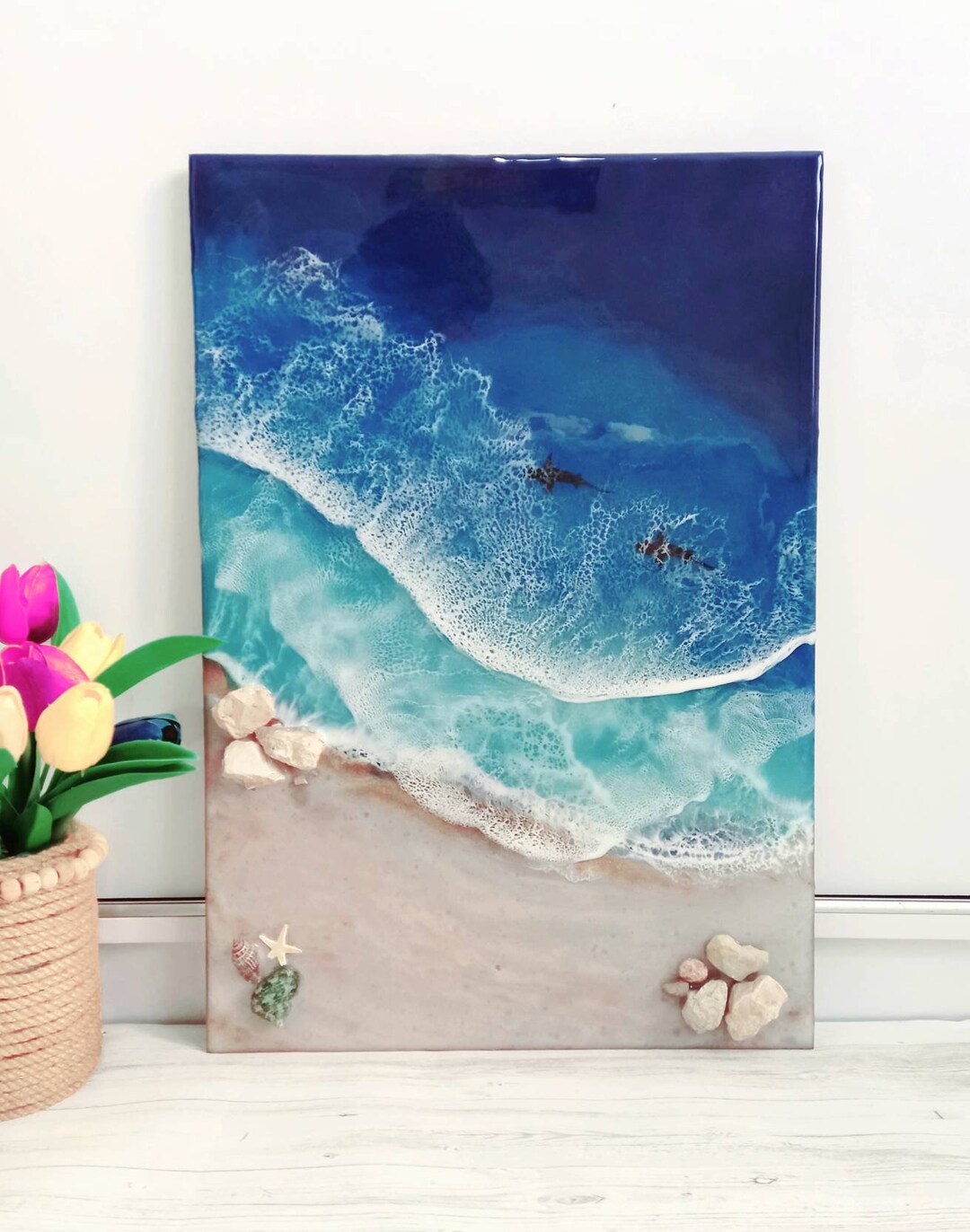 Epoxy Resin Ocean Wall Art Seascape Art Ocean Art Resin 3d Etsy