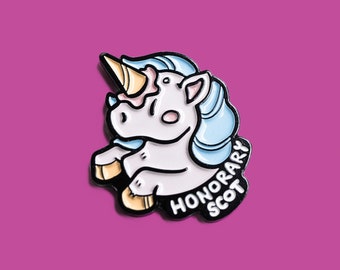 Honorary Scot Unicorn Pin | Scotland Lover soft enamel pin