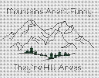 Mountain Lolz ~ Fun Pun-tastic Cross Stitch Pattern!