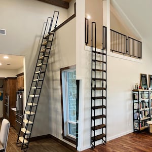 9 foot retractable Loft Ladder, In & Out. Free shipping  (FOR rush orders or loft railing please contact Ted at 207-699-7396)