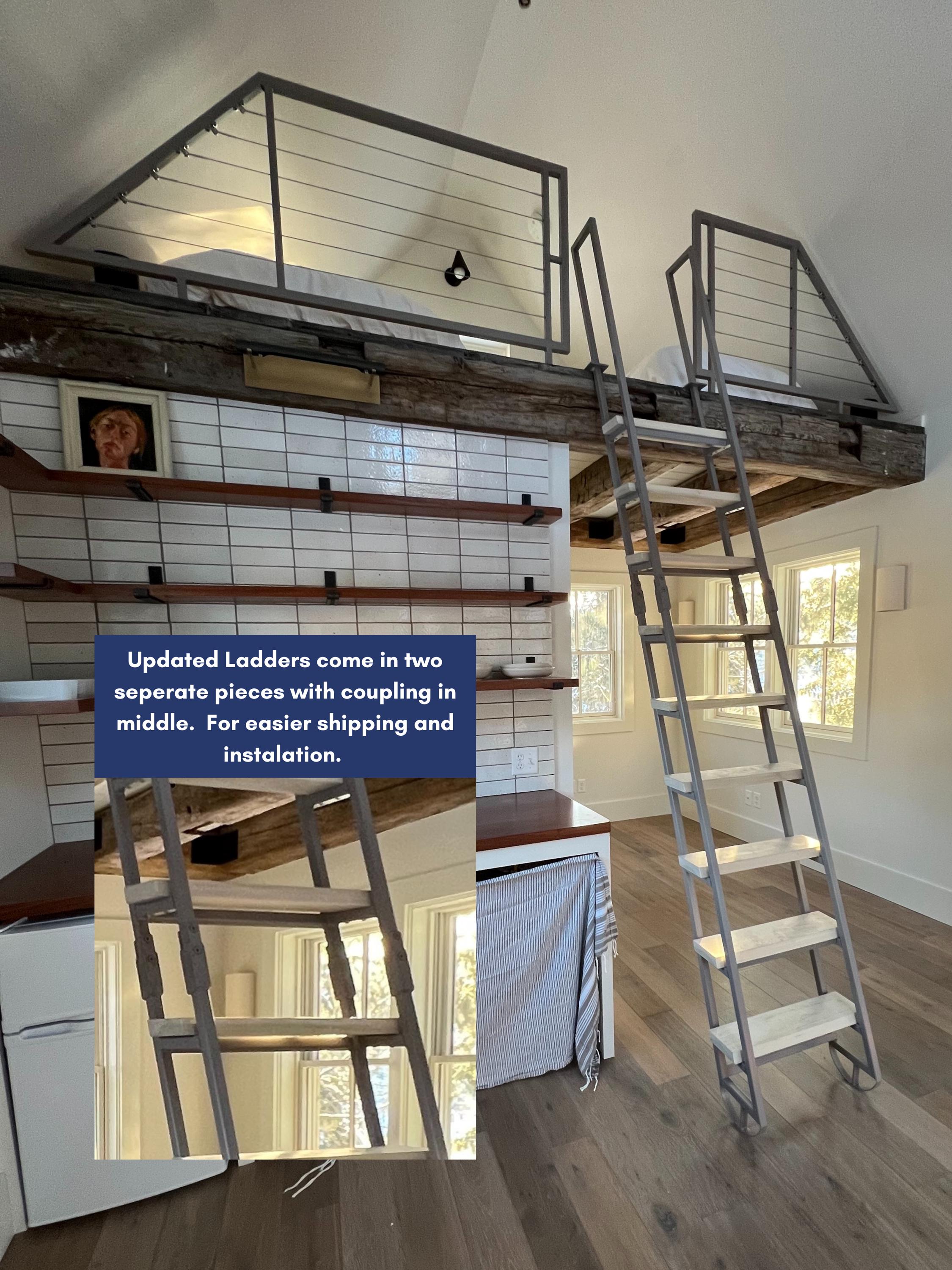 7ft Custom Color Loft Ladder - Retractable In/out - Steel \u0026 Wood - Fully  Finished - Custom Made - Etsy, image size:2250x3000
