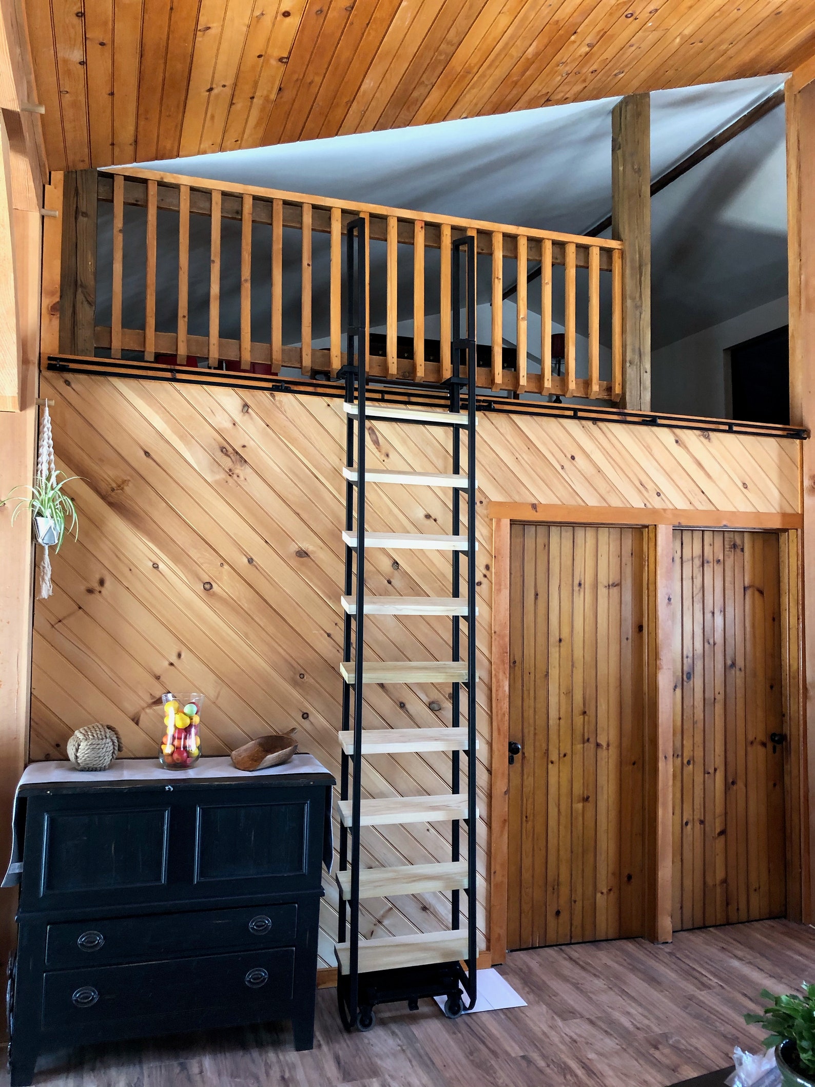 7ft Sliding Loft Ladder Left/right & In/out 6ft Slide Free Shipping FOR