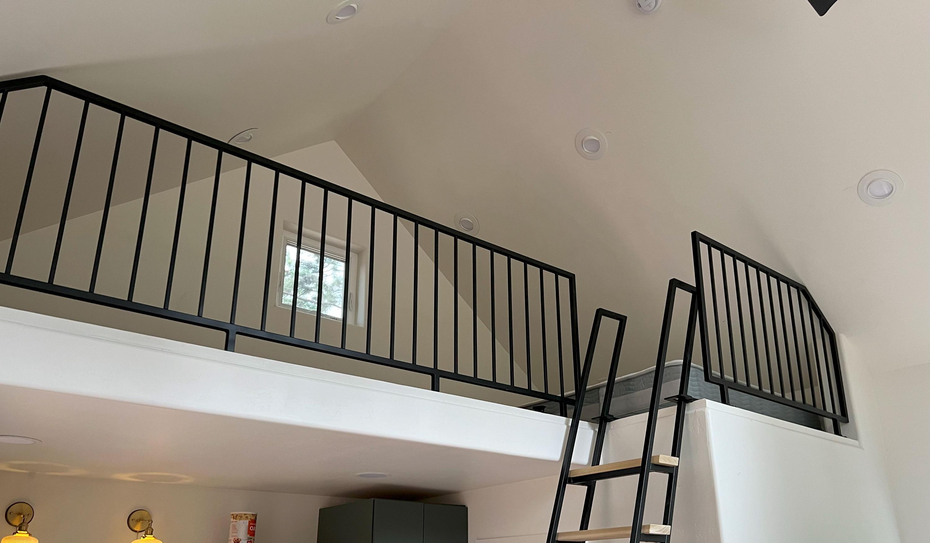 Simple Vertical Metal Railing Custom Metal Railing - Vertical or Horizontal - Modern Industrial ...