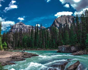 Yoho National Park, Hiking, Photography,  Free Shipping, digital print, poster print, Alberta Canada, Mountains, Photography, rockies, happy