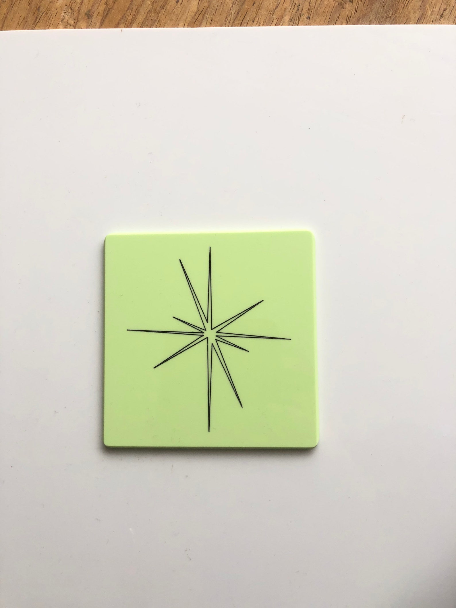 Atomic Starburst Design Coasters Etsy