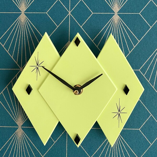 Retro Wall Clock Etsy UK