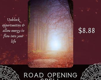 Road Opener Blockbuster Spell, Remove Obstacles and Invite Opportunities, Personalized Ritual Service