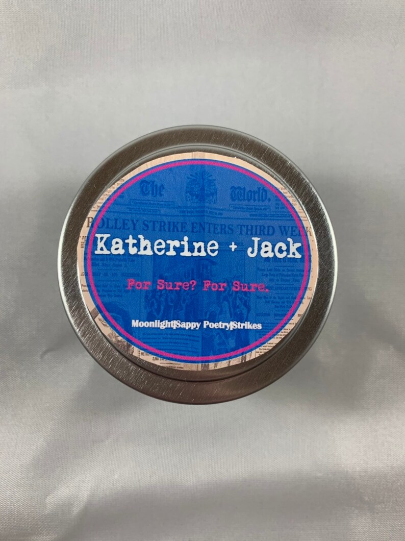 Jack Katherine Newsies Musicals Candle Tin Soy Wax Etsy