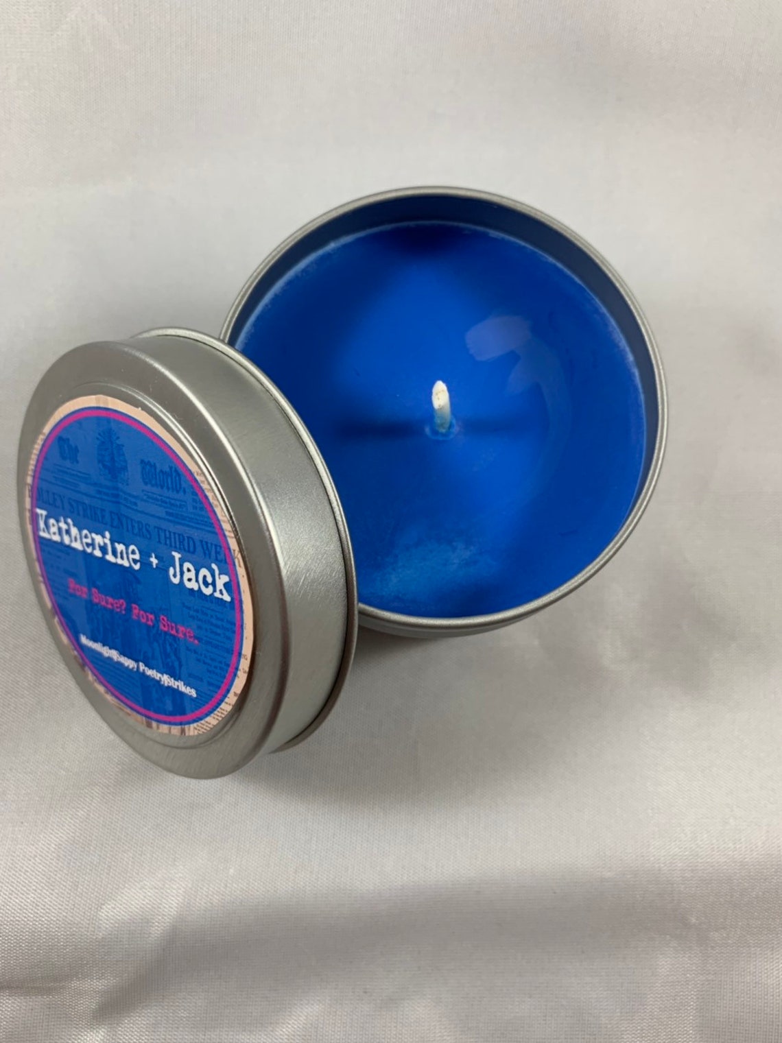 Jack Katherine Newsies Musicals Candle Tin Soy Wax Etsy