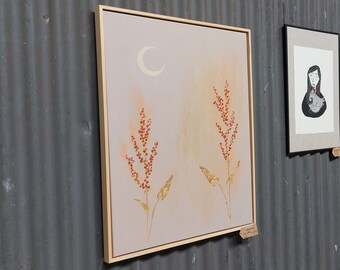 Schilderij 'Koester' Acryl op doek 80x60 cm incl baklijst
