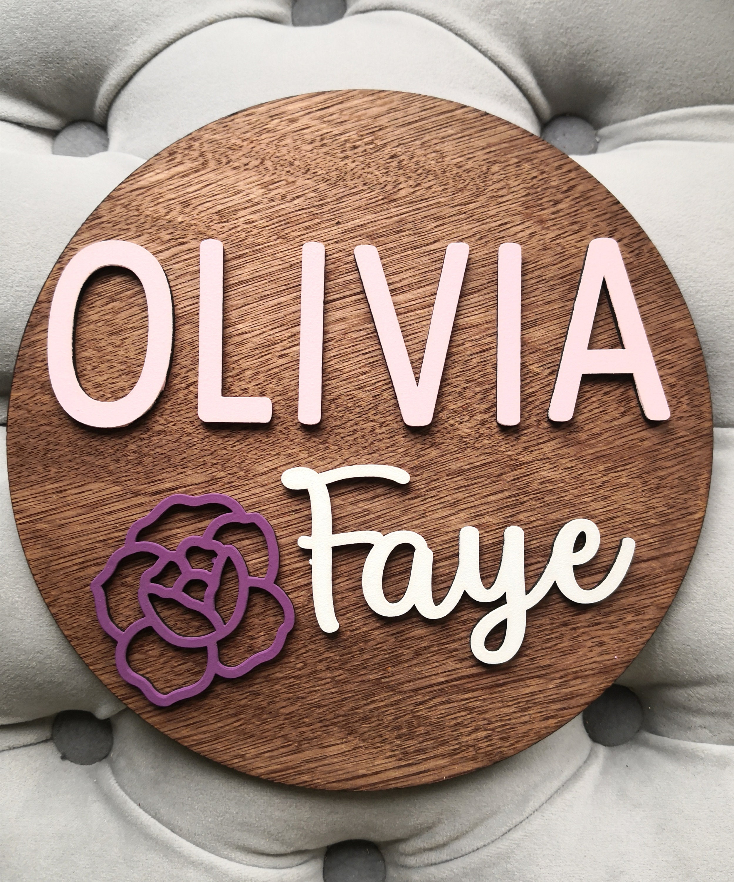 PERSONALISED NAME SIGN Wall Wooden Plaque 25cmm Etsy UK