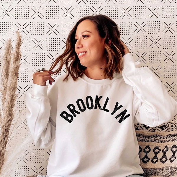 Brookyn Sweatshirt, New York Sweater, City Tourist Tee, Brooklyn Souvenir Jumper, Gift For Travel Lover, Love Brooklyn Top, NYC Big Apple